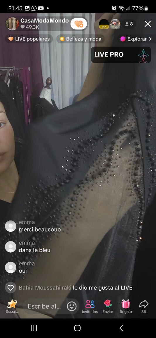 2 abaya noir